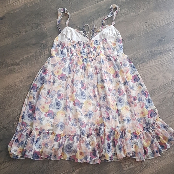 Abercrombie & Fitch floral chiffon sundress, sz M - Picture 7 of 7
